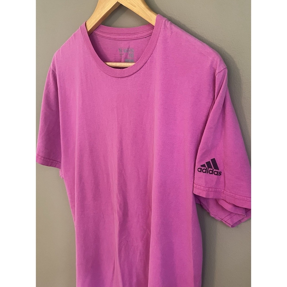 Adidas Go-To Short Sleeve Crew Neck Plain Pink Women's T-Shirt